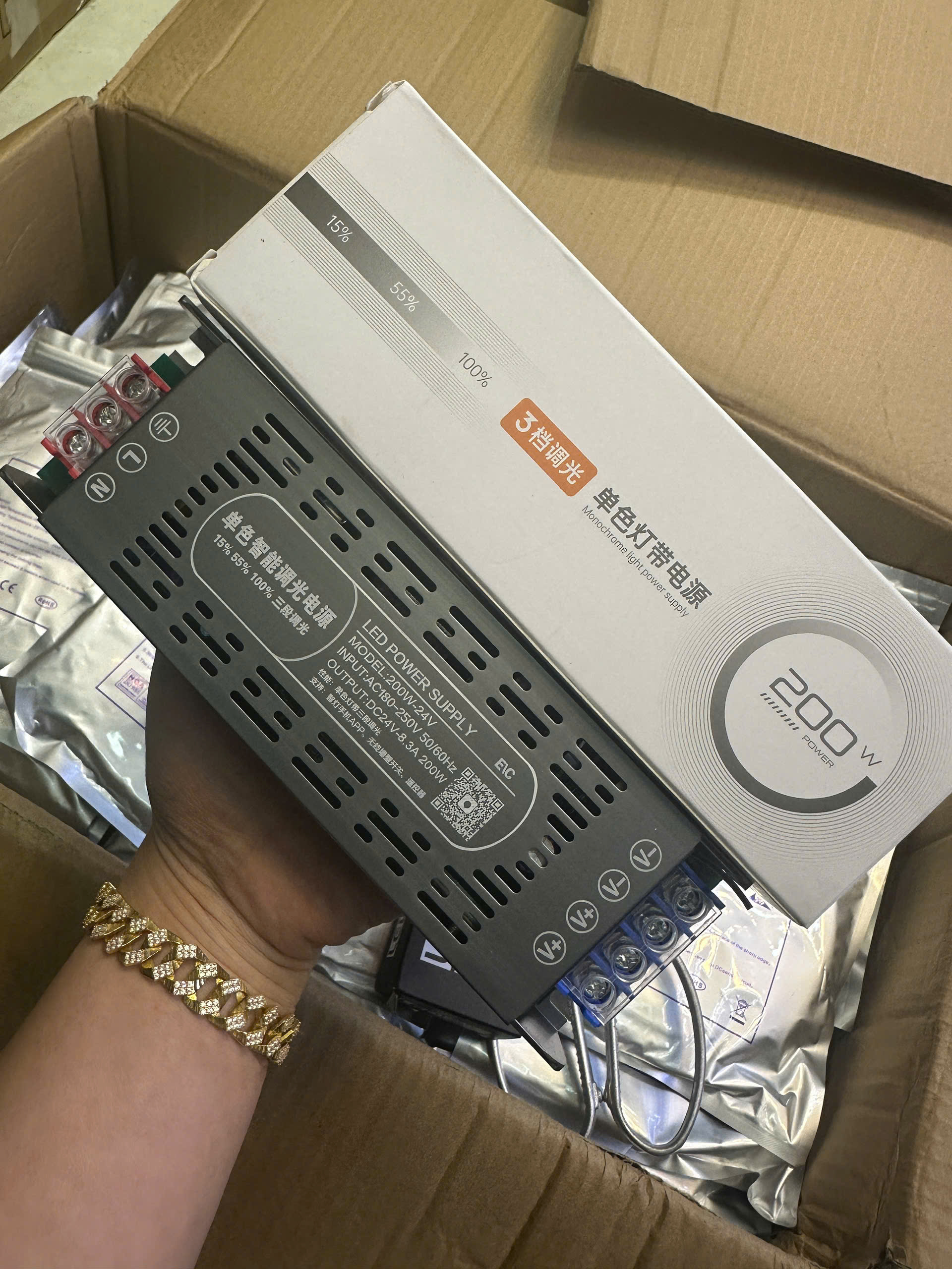 Nguồn mỏng 24v 200w chỉnh dimer